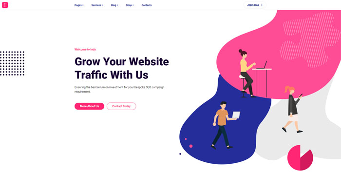 Thumbnail for Indy SEO website