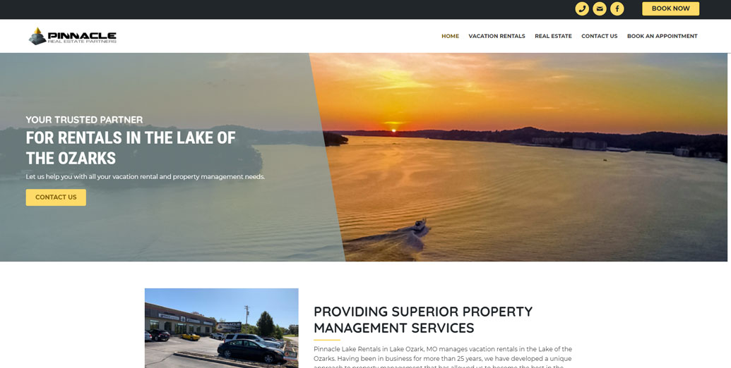WordPress thumbnail for Pinnacle Lake Rentals
